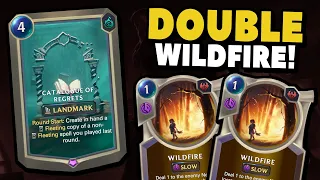 DOUBLE WILDFIRE with Catalogue of Regrets! | Legends of Runeterra