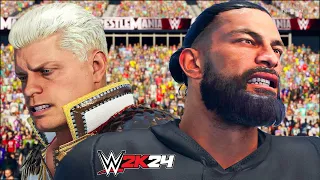 WWE 2K24 LIVE Stream - WWE 2K24 King Cody Rhodes Vs Roman Reigns