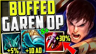 GAREN IS A 1v9 MACHINE NOW! (MOST DMG DEALT/TAKEN) - Garen Guide Season 13 League of Legends