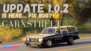 CarX Street 1.0.2 Update Bug Fixes and Improved Performance
