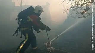 Крупный пожар в Соломбале ликвидирован. Пострадавших нет.