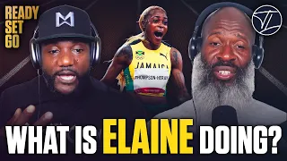 What in the WORLD is Elaine Thompson-Herah doing 👀