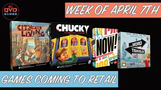 Games Coming to Retail | Week of April 7th: Chucky, City of the Living, Now, Word Traveller...