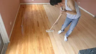 Refinishing hardwood floor(My house remodeling project  # 4)
