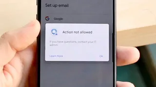 How To FIX Action Not Allowed On Android!