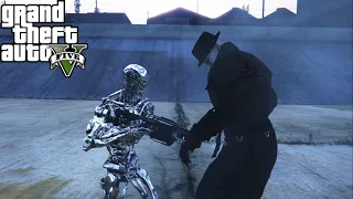 T-00 "Mr. X" VS T-850 - Ultimate Battle (GTA 5)