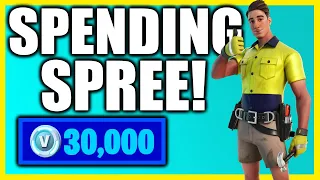 SPENDING 30,000+ V-Bucks in FORTNITE!! (Spending Spree #23)