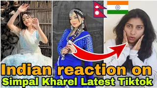 INDIAN reaction on Nepal| Simpal Kharel Latest Tiktok videos| Crazzy Pikku