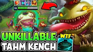 THE MOST UNKILLABLE TAHM KENCH YOU WILL EVER WITNESS (1V5 THE ENEMY TEAM)