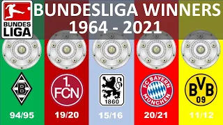 BUNDESLIGA - ALL WINNERS | 1964 - 2021 |