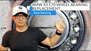 BMW X5 E70 Wheel Bearing Replacement | Rear Bearing Assembly Replacement Tutorial