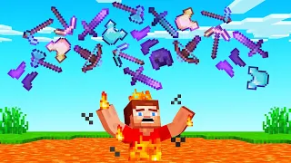 MINECRAFT But FIRE = OP ITEMS!