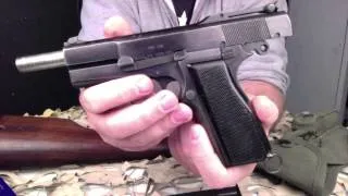 Inglis Browning Hi Power 9mm Semi-Auto Pistol With Holster Stock - Texas Gun Blog