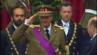 King Albert II of Belgium sworn in as King of the Belgians in 1993