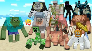 Mutant Zombie vs All Mutants / Minecraft Mob Battle