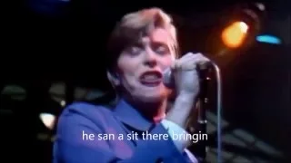 What is David Bowie saying?