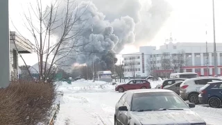 Пожар горит техника 06.07.17