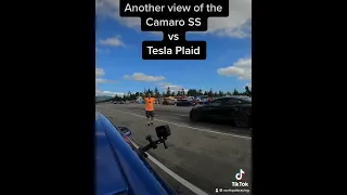 Camaro SS vs Tesla Plaid #Shorts