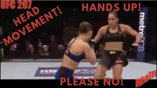 UFC 207 Rousey vs Nunez with coach's audio