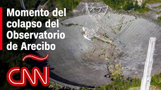 Observatorio de Arecibo en Puerto Rico se derrumba antes de la demolición planificada