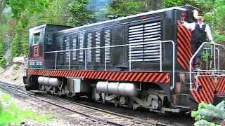 Rare narrow gauge diesel locomotives operating in Colorado