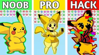 FNF Character Test | NOOB vs PRO vs HACKER | Gameplay VS Playground | VS Corrupted Pikachu