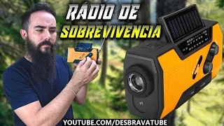 Rádio de Sobrevivência? Radio multipropósitos com carregador solar e a manivela