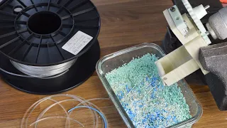 Make the filament great again, 3D printed cuts the filament into pellets, Recycling pelletizer