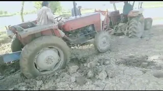 Mf240 stuck in mud