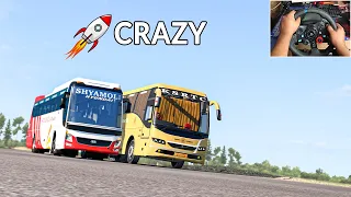KSRTC VOLVO Racing in Euro Truck Simulator - Logitech g29 Gameplay