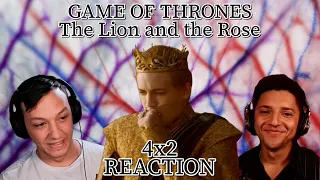 FIRST TIME WATCHING GAME OF THRONES!!! 4x2: "The Lion and the Rose" (THE PURPLE WEDDING!!!)