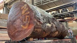 Amazing Sawmill Wood Cutting - Excellent Fastest Large Wood Sawmill Machines Working