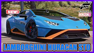 NEW Lamborghini Huracan STO drift build customization and tune -Forza Horizon 5
