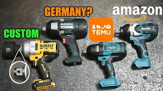 TEMU vs Modded DeWALT , Metabo & Amazon Impact Wrenches