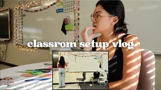 LAST DAY OF CLASSROOM SETUP| meet the teacher, first day planning, all of the finishing touches!