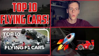 American Reacts to TOP 10 FLYING F1 CARS!