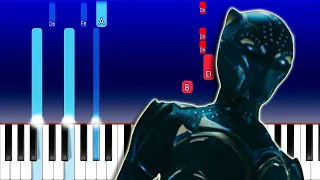 Alone - Black Panther- Wakanda Forever (Piano Tutorial)