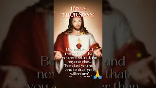 HOLY THURSDAY #shorts #holyweek #thursday #shortsvideo #ytshort #amen