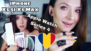 🇷🇴 iPhone Xs, Xs Max, Apple Watch Series 4 Unboxing Română *ASMR