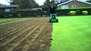 Graden "Deep" Scarifying  Three Spires Bowls Club Coventry