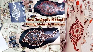 How To Use & Apply Mehndi Stickers On Hand | Reusable Henna Sticker Design Review | Henna Tattoo
