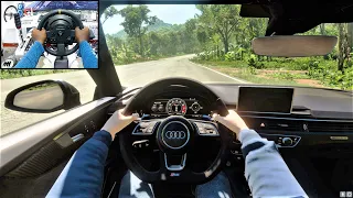 Audi RS5 | Forza Horizon 5 | Cockpit View (Interior View Drive) Thrustmaster TX Gameplay