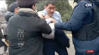 ЭКСКЛЮЗИВ: новые кадры начала беспорядков в Алматы