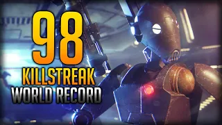 [World Record] Star Wars Battlefront 2 Commando Droid 98 Killstreak Gameplay