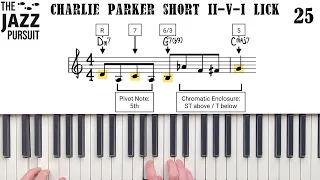 The Lick Library: Lick 25/50 (Charlie Parker)