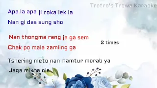 Tshering Meto_ Bhutanese karaoke song without vocal