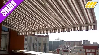 👀☀☔ Выдвижная маркиза / выдвижной навес Sirius для балкона (г. Киев, Украина)
