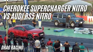 Cherokee Supercharger Nitro vs Audi RS5 Nitro | ARRANCONES AUTÓDROMO CULIACÁN | DRAG RACING