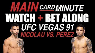 UFC Vegas 91: Nicolau vs. Perez LIVE Stream | Watch & Bet Along Fight Companion | UFC on ESPN