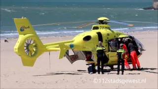 Traumahelikopter voor kindje in Vlissingen 31-07-2016